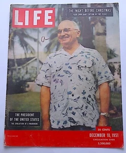 Solo portada de revista Life (El presidente de los Estados Unidos) 10 de diciembre de 1951 - Imagen 1 de 1