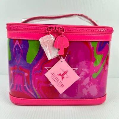 Jeffree Star Cosmetics Pink Psychedelic Makeup Case Bag Pink - NEW - Image 1 of 4