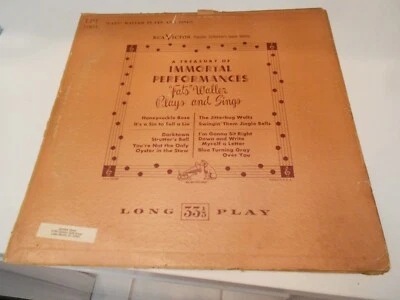 immortal performances fats waller plays & sings lp rca lpt 1001 - Image 1 of 4