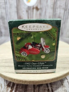 2000 Hallmark Keepsake Ornament 1962 Duo-Glide Harley-Davidson Miniature - Picture 1 of 8