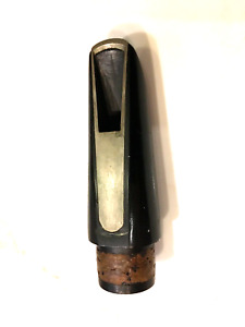 1930's The Fink HR Clarinet Mouthpiece W/GERMAN SILVER Table, Tip, & Rails