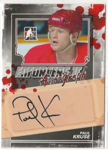 2013-14 ITG Enforcers Autographs #APK Paul Kruse In The Game - Picture 1 of 2