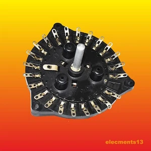 1 POLE 23 POSITIONS 23P1N1 SOVIET SHORTING ROTARY POWERFUL BRUSH SWITCH USED - Imagen 1 de 4
