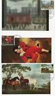 1967 Paintings set of 3 Maxi Cards with Art Exhibition Associated cancel