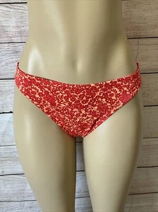 Island Soul Red Floral Bikini Bottom Size L - Picture 1 of 8