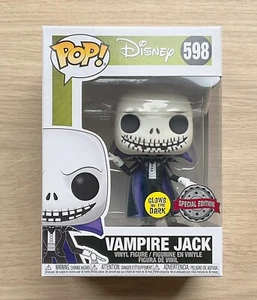 Funko Pop Disney Pesadilla antes de Navidad Vampiro Jack GITD #598 + Protector - Imagen 1 de 6