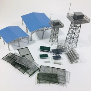 1/64/87 Diorama Outland Model City Railroad Recinzione Candina Panchine Modelli Scena - Foto 1 di 46