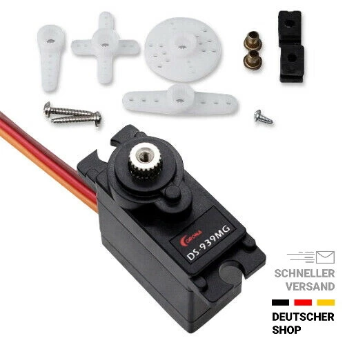 ✅ Corona DS-939MG Digitales Metallgetriebe Servo 2.7kg/cm, 0.13 sec/60°, 12.5g - Bild 1 von 1
