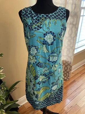 Платье-футляр женское LILLY PULITZER Stephanie Koi с рыбным принтом без рукавов размер 4 ЧИТАЙТЕ - Изображение 1 из 4