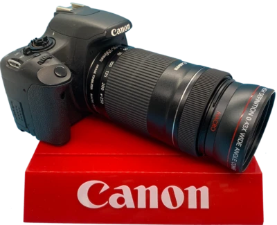 Wide Angle .43X lens w/ MACRO for CANON Rebel EOS 18-55 75-300 55-250 T3 T3I T4 - Image 1 of 4
