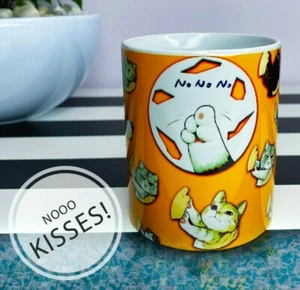 Taza Taza Divertida para Gatos Sin Besos Gatos Regalo para Amantes de los Gatos Gato Mamá Regalo - Imagen 1 de 3