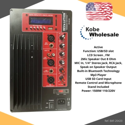 Plate Amplifier for PA/DJ Speaker Cabinets and Loudspeakers - Image 1 of 4