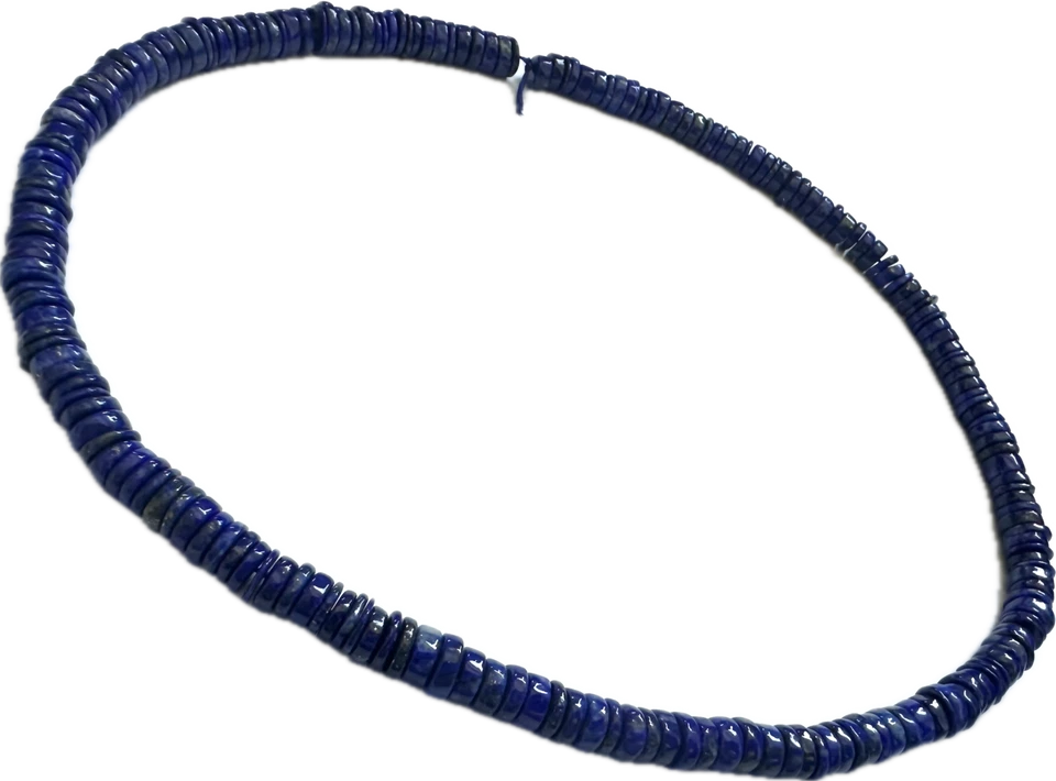 A2-04 - 6 MM LAPISLAZULI SCHEIBEN STRANG - Bild 1 von 1