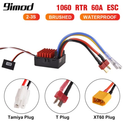 9IMOD 1060 RTR 60A ESC Regolatore di velocità elettronico spazzolato 2S per auto radiocomandata 1/10 - Immagine 1 di 4