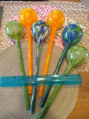 Bewässerungskugel Glas Durstkugel Gießhilfe Wasserspender Pflanzen 34 cm groß - Bild 1 von 4