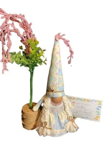 OOAK Gnome Fairy Princess Braids Embellishments Birth Certificate 14"Tall - Picture 1 of 9