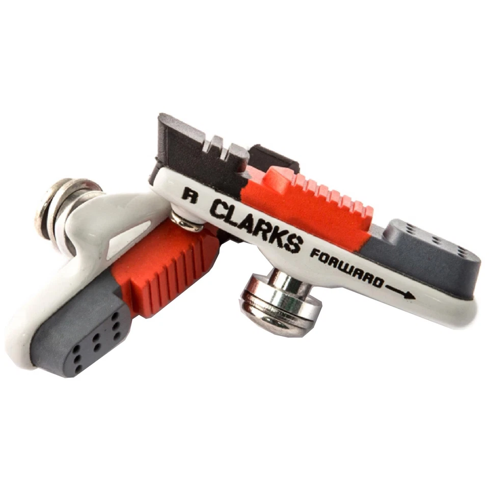 Clarks CPS240 55mm Road Caliper Brake Shoe Pads for Shimano Sram Tektro White - Image 1 of 4