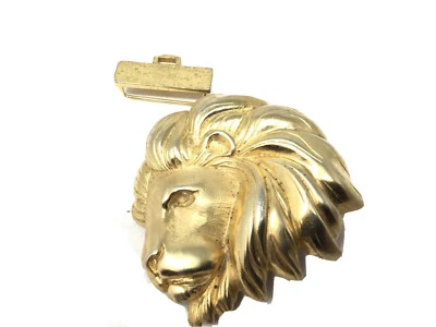 Vtg Doreen Ryan Lion Head Belt Buckle With Attachment - Image 1 of 4