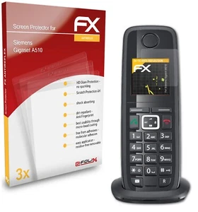 atFoliX 3x Film Protection d'écran pour Siemens Gigaset A510 mat&antichoc - Photo 1/9