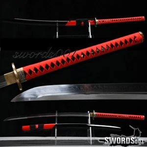 Brass Dragon Tsuba Naginata Japanese Samurai Sword T10 Steel Sharp Long Katana - Picture 1 of 11