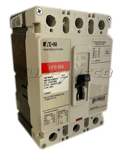 Interruptor de circuito Eaton HFD3150V, clasificación 50 °C, 150 amperios, 600 vac, 3 polos, lengüetas de carga - Imagen 1 de 6