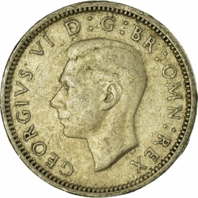 [#708311] Coin, Great Britain, George VI, 6 Pence, 1943, EF(40-45), Silver, KM:8 - Image 1 of 2