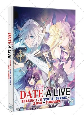 Date A Live Season 1-5 + 2 OVA + 3 Movie Japanese Anime DVD English Dub - Image 1 of 4