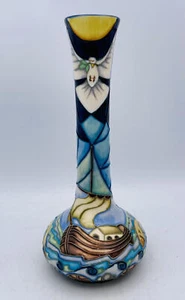 Stupendo vaso a libro MOORCROFT - VENTI DI CAMBIAMENTO di Rachel Bishop 2000 - Foto 1 di 5