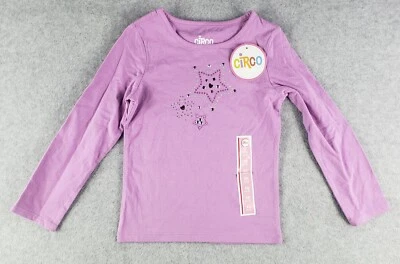 Circo Shirt Girls XS Purple Sequined Hearts Long Sleeve New Unworn NWT - Image 1 of 4