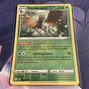 Pokemon Trading Card - Decidueye - reverse holo - rare - 008/072  - Picture 1 of 1