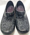 Crocs Womens Neria Pro Ii Graphic Clogs Metallic Gray Roses And Black Size 9