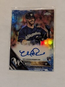 **Michael Reed RC Auto 36/150** 2016 Topps Chrome Blue Refractor  #RA-MIR