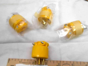 1 LOT OF 4PCS  ML311 GE TWIST LOCK CONNECTOR PLUGS    NEW OLD STOCK - Picture 1 of 5
