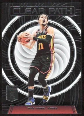2023-24 8919C DONRUSS ELITE CLEAR PATH Trae Young Atlanta Hawks #20 - Image 1 of 2
