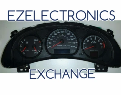 INSTRUMENT CLUSTER EXCHANGE FOR CHEVY IMPALA MONTE CARLO 2000 2005 W/TACH W/LEDS - Image 1 of 2