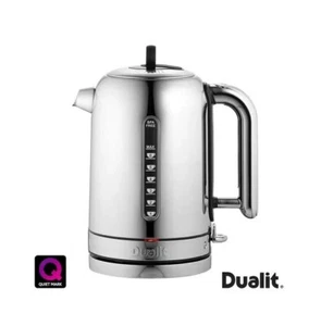 Hervidor de agua Dualit Classic pulido 1,7 L inalámbrico acero inoxidable plateado negro 72815 - Imagen 1 de 6