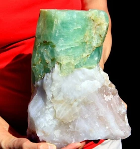 Museum 20.1 lb Eye Catching Aquamarine Single Crystal, Brazil! AQ423 - Picture 1 of 6