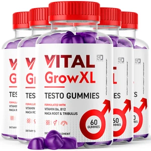(5 Pack) Vital Grow XL Gummies For Men - Advanced Formula Vitamin Supplement - Picture 1 of 3
