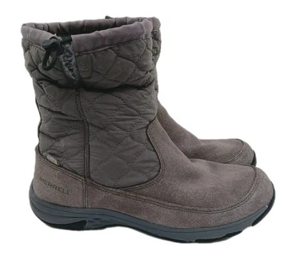 Botas Merrell Approach Nova Bluff para mujer talla 7,5 gris forradas de lana cálidas Foto 1 de 4