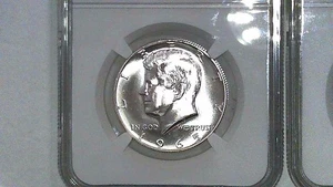 1965 and 1966 SMS NGC MS67 Kennedy Half Dollars. - Picture 1 of 6