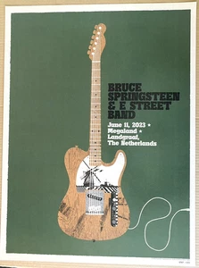 BRUCE SPRINGSTEEN OFFICIAL POSTER Landgraaf Netherlands June 11th 2023 #/600 - Picture 1 of 7