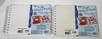 (2) Darice 6" X 8" Memory Book Ultimate Scrapbook & Photo Album Junk Journal - Image 1 of 4