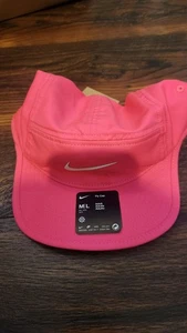 Nike Fly Dri-FIT Swoosh No Estructurado Gorra para Correr Sombrero M/L 'Hiper Rosa' FB5624-645 - Imagen 1 de 3