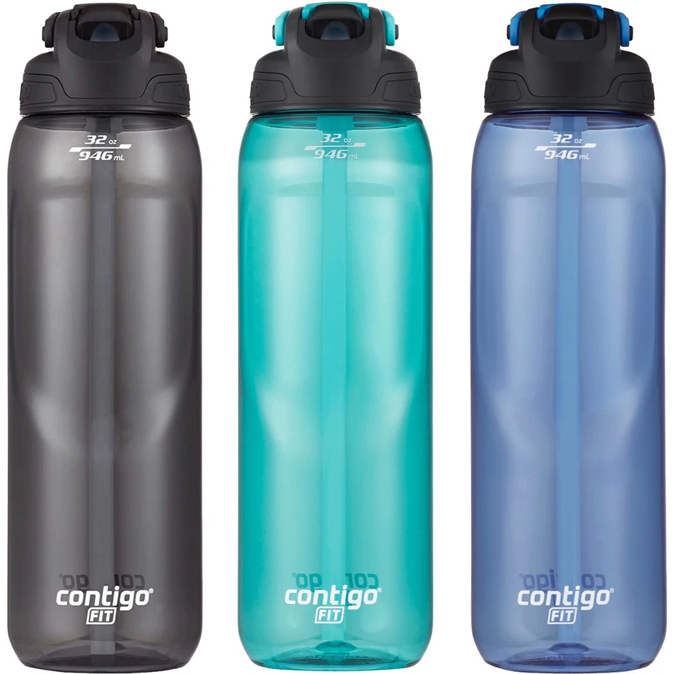 Contigo 32 oz. Fit AutoSpout Straw Water Bottle