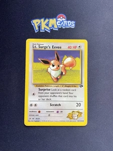 Pokemon TCG Lt. Surge’s Eevee Gym Challenge 51/132 Regular MP. - Picture 1 of 3