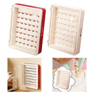 Piping Tip Organizer Box Storage Container Bakers Supplies Wall Mounted Large - Picture 1 of 13