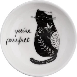 , Boho Ring Bowl, Black and White Trinket Tray, Decorative Ceramic Trinket Dish, - Picture 1 of 5