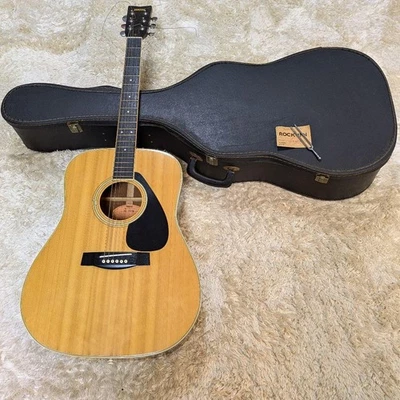 YAMAHA FG-201B Guitare Acoustique Fabriqué En Japon Naturel W/ Coque & Diapason - Photo 1/4