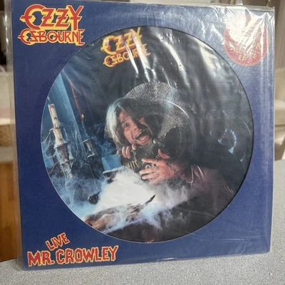 Ozzy Osbourne Live Mr. Crowley 1982 Vinyl Picture Disc Collectors EDT. Rare OOP - Image 1 of 4