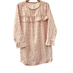 Love Shack Fancy/Pottery Barn Kids Lightweight Flannel Floral Nightgown Sz 8 - Picture 1 of 8